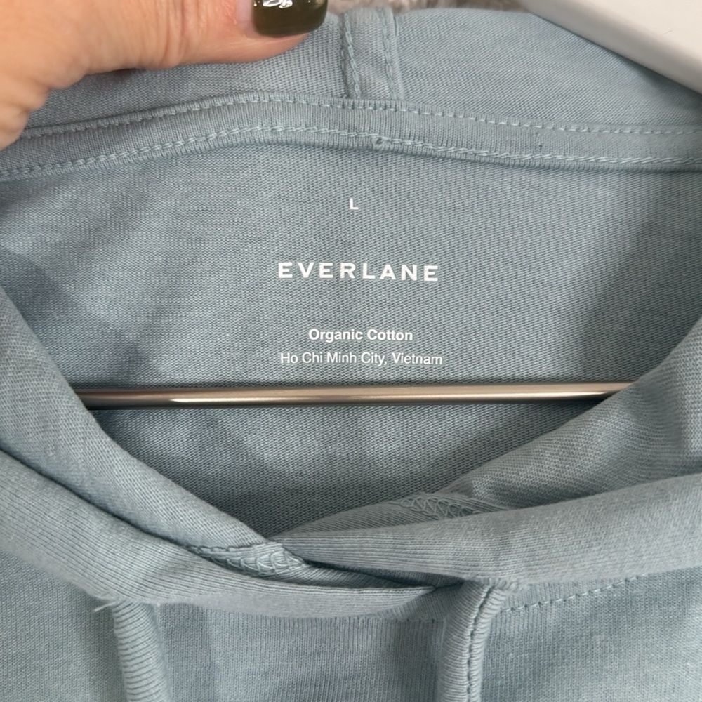 Everlane Light Blue Hoodie - Picture 7 of 12